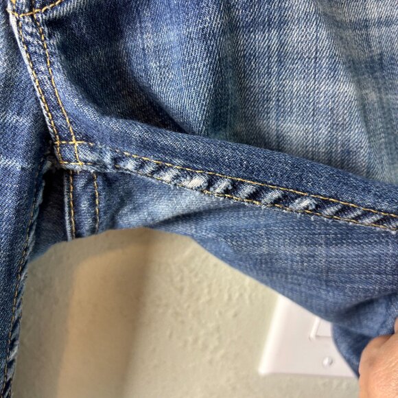 Hudson Bootcut Jeans Women’s 29 Blue Medium Wash Damaged Hem USA Made READ - Picture 12 of 12